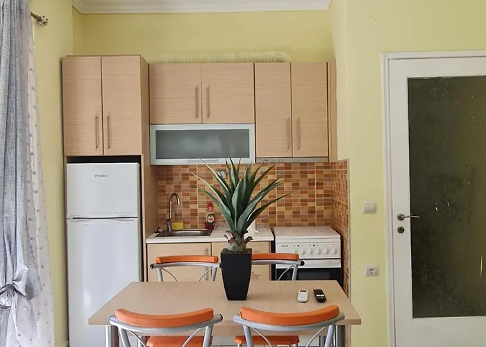 Beachfront Cozy House , 1 Min Walk To , Ac & Fast Wifi Apartament Nea Moudania