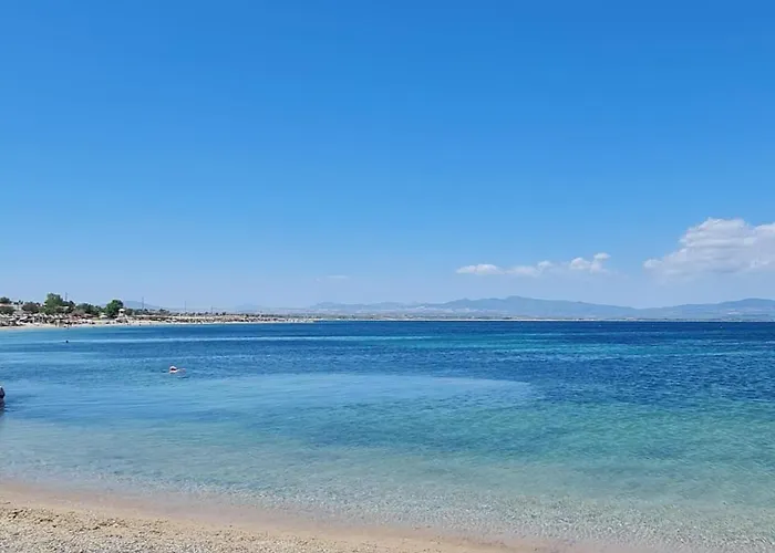 Beachfront Cozy House , 1 Min Walk To , Ac & Fast Wifi * Nea Moudania